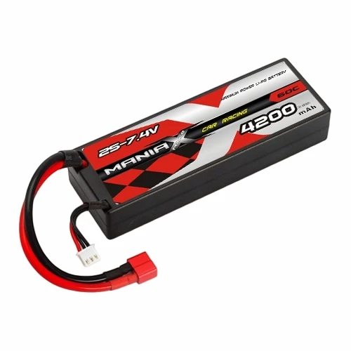 بطارية سيارة سباق صلبة 2S-7.4V 4200mAh 60C